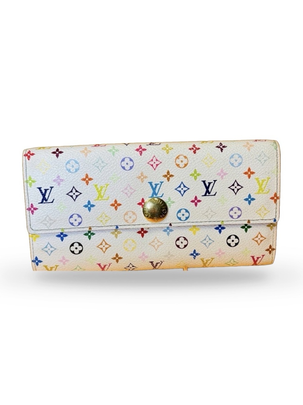 Louis Vuitton Multicolore Monogram White Long Sarah Wallet - Picture 2 of 16